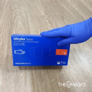 Nitrylex - Нитрилни ръкавици за еднократна употреба - сини 001