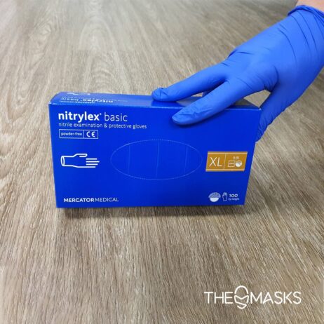Nitrylex - Нитрилни ръкавици за еднократна употреба - сини 004