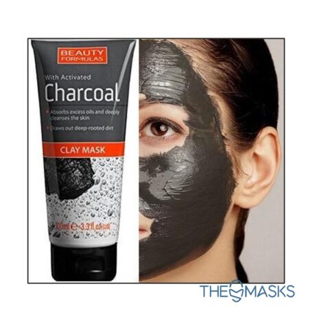 Почистваща маска с бяла глина и въглен Beauty Formulas Charcoal Clay Mask - 100 мл. - 004