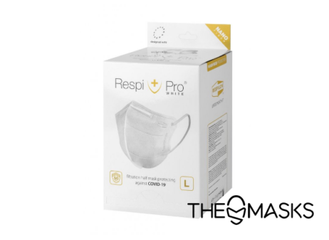 RespiPro + бял Нанофибър респиратор – 50 бр в кутия - Image 2