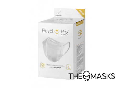 RespiPro + бял Нанофибър респиратор – 50 бр в кутия